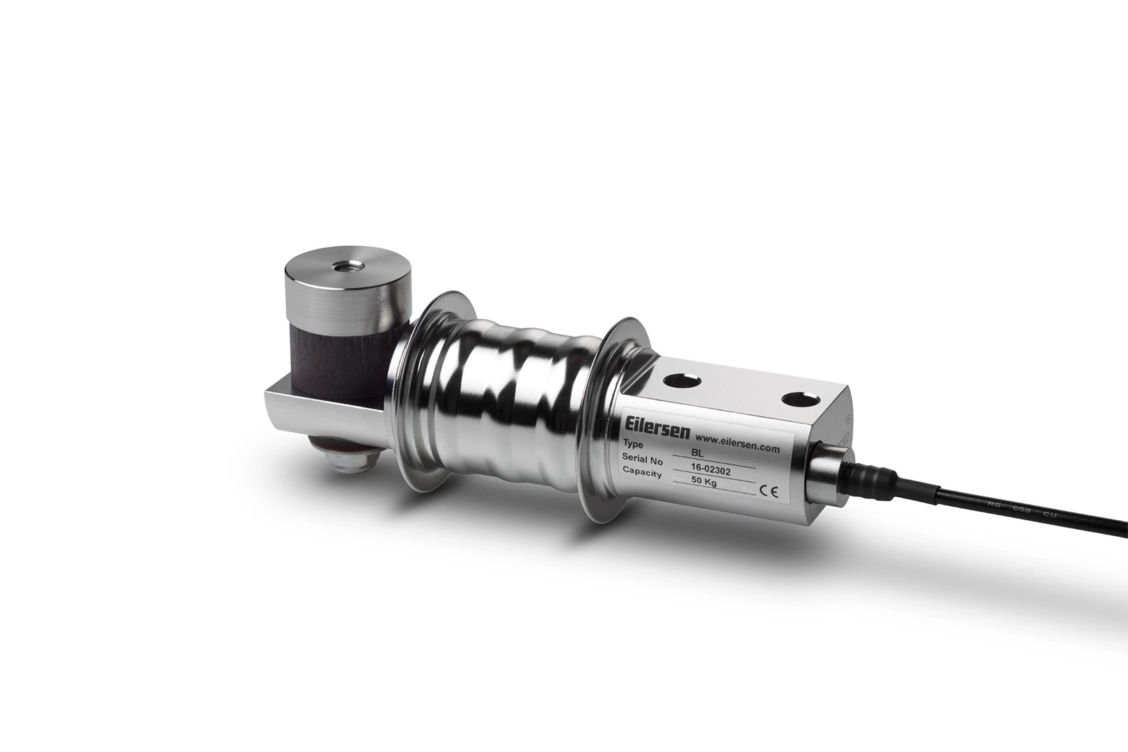 Eilersen hygienic beam load cell shown with 500kg mounting kit