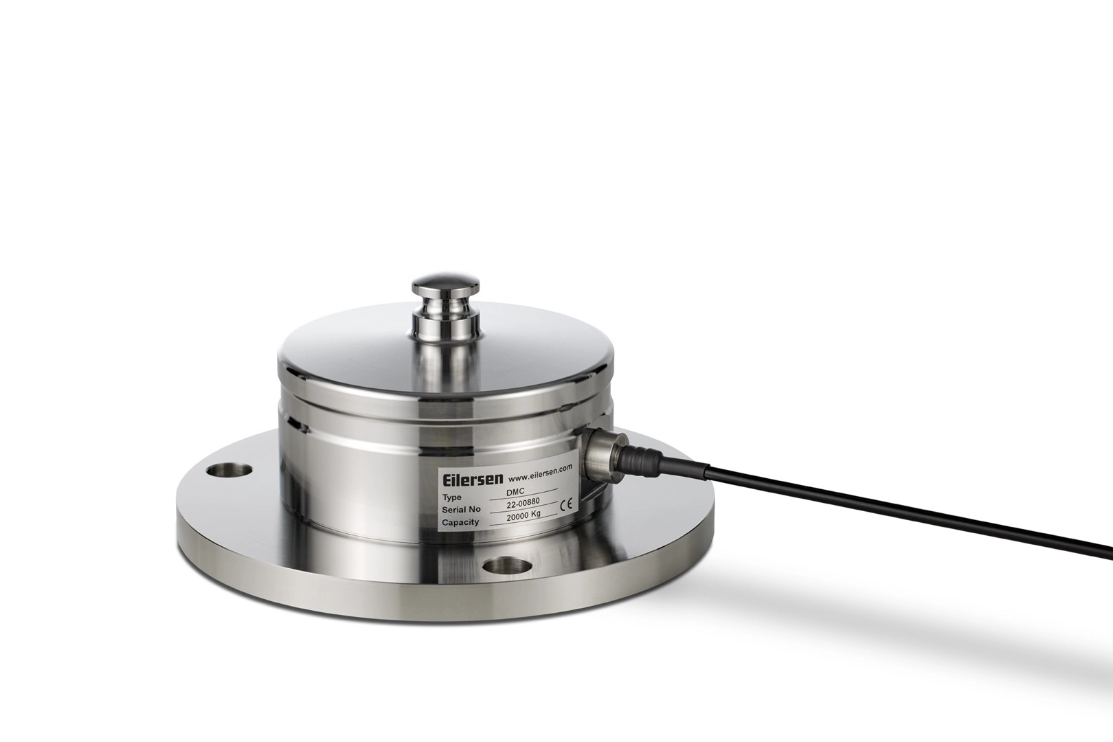 Eilersen compression load cell DMC 125 with integrated lift-protection with base plate