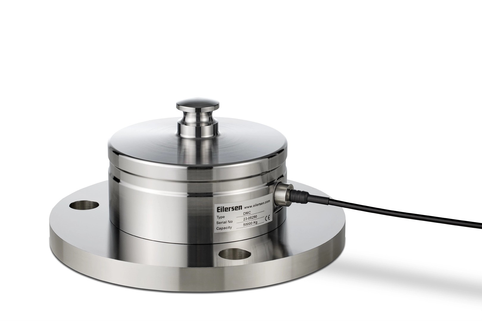 Eilersen compression load cell DMC 150 with integrated lift-protection with base plate