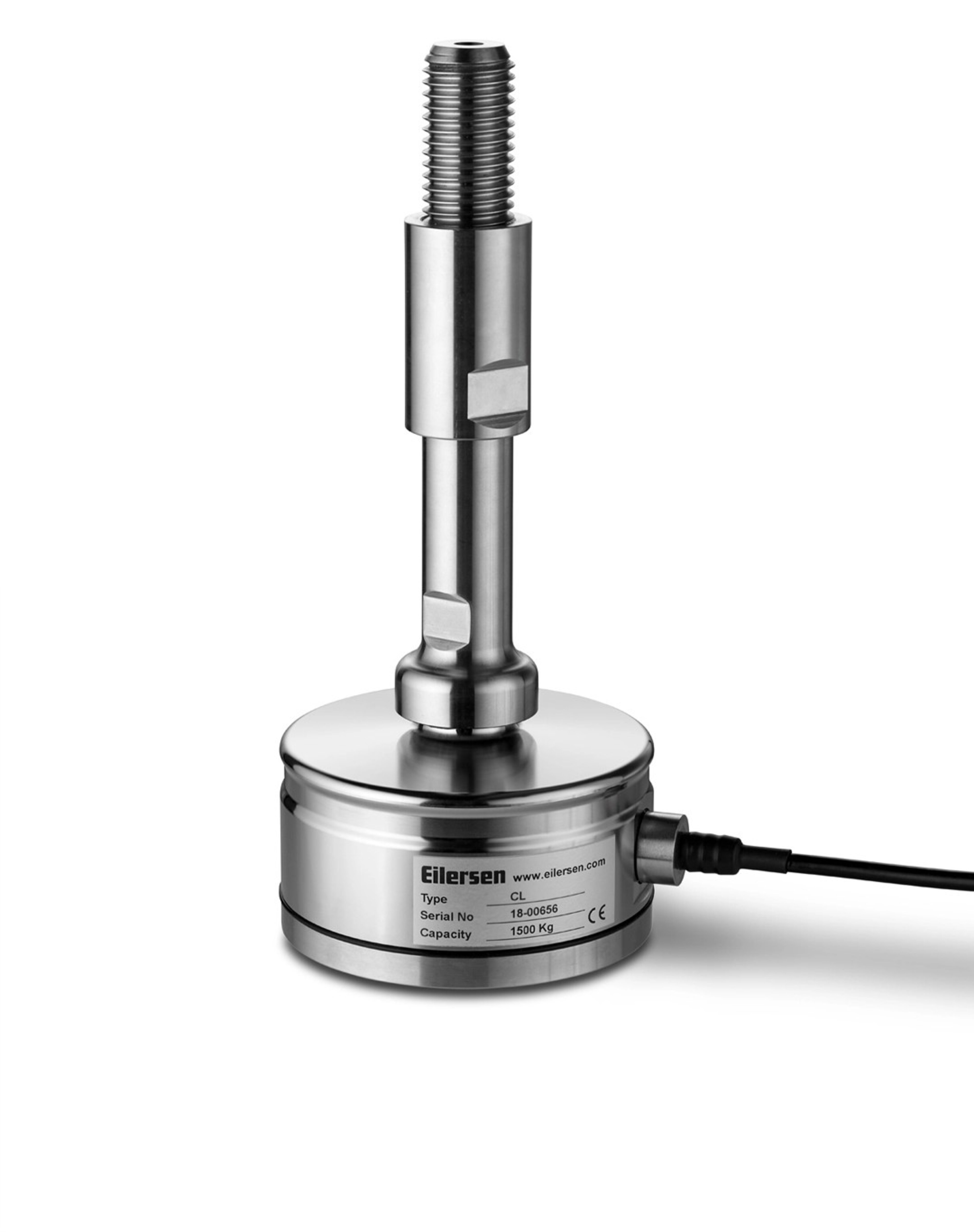 Hygienic load cell type CL shown with tank leg